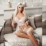 Deutsche Diana, blondes Feuer und deutsche Eleganz. Bild